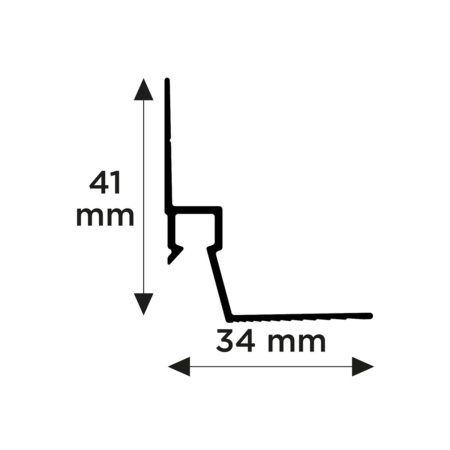 lijntekening ceiling strip