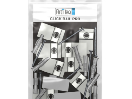 montageset click rail pro alu 200 cm