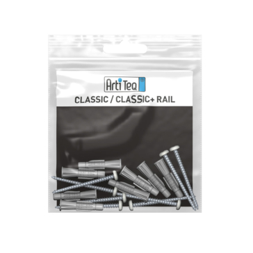 montageset classic rail alu 200 cm