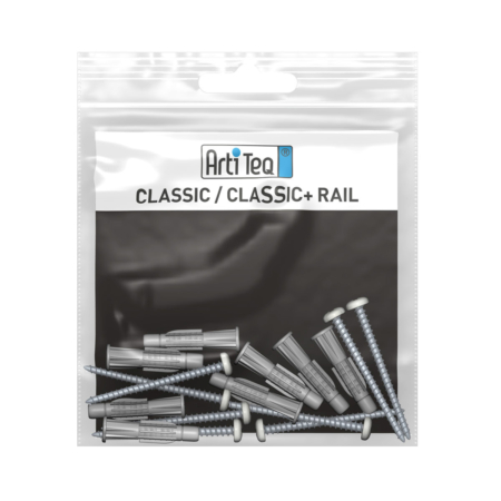 montageset classic rail alu 200 cm