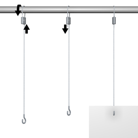 ARTITEQ LOOP HANGER + HAAK 200 CM 10 KG SET