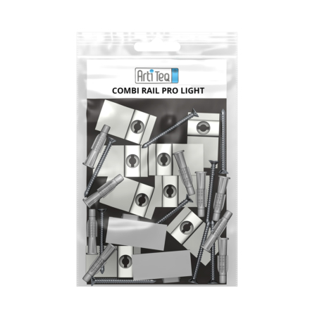 ARTITEQ COMBI RAIL PRO LIGHT WIT RAL9010 200 CM