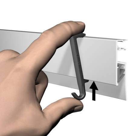 ARTITEQ INFO RAIL CLIP HANGER WIT