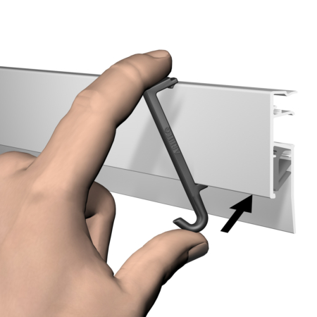 ARTITEQ INFO RAIL CLIP HANGER WIT