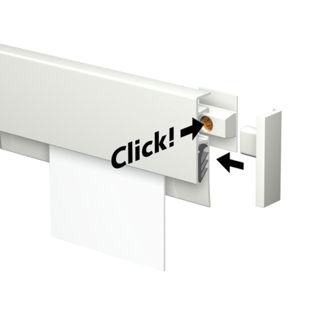 ARTITEQ INFO RAIL ALU 100 CM INCL. MONTAGESET