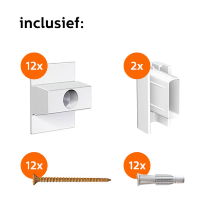 MONTAGESET CLICK RAIL WIT 4M